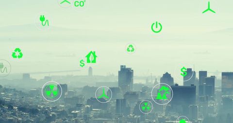 Sustainable urban development with eco-friendly connections