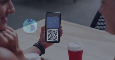 Person Holding Smartphone with Covid-19 Vaccination Passport - Download Free Stock Images Pikwizard.com
