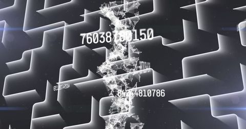 Abstract DNA Strand Over Digital Circuit Pattern - Download Free Stock Images Pikwizard.com