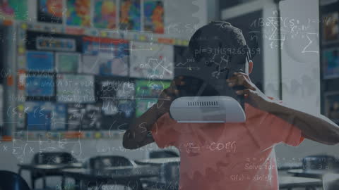 Innovative Learning: Schoolboy Exploring Virtual Reality and Math