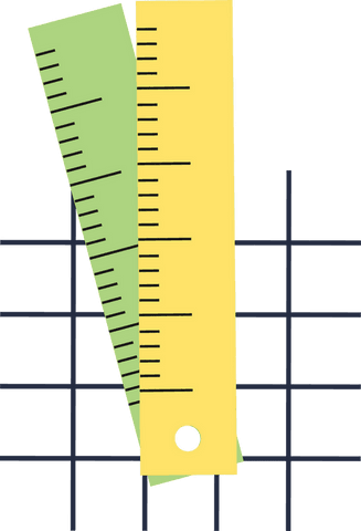 flat design colorful rulers on transparent blueprint grid - Download Free Stock Videos Pikwizard.com