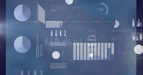 Holographic financial data visualization in a digital interface