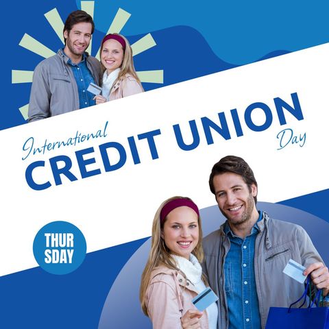 couple celebrating international credit union day - Download Free Stock Templates Pikwizard.com