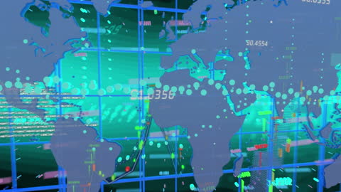 Global Financial Data Visualization with Interactive World Map