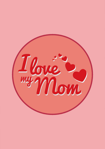 Mother's Day Illustration with I Love My Mom Text on Transparent Background - Download Free Stock Videos Pikwizard.com