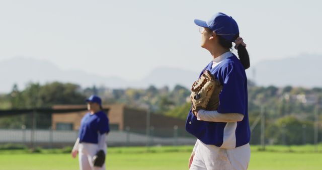 Female Baseball Player Expressing Disappointment on Field - Download Free Stock Images Pikwizard.com