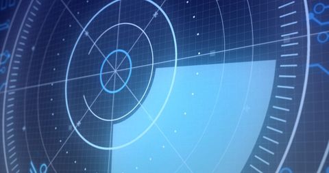 Digital Interface With Scanning Radar and Grid Design - Download Free Stock Images Pikwizard.com