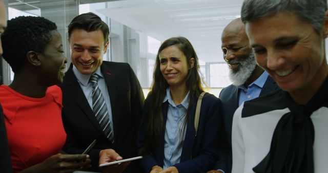 Diverse Business Team Collaborating in Office Environment - Download Free Stock Images Pikwizard.com