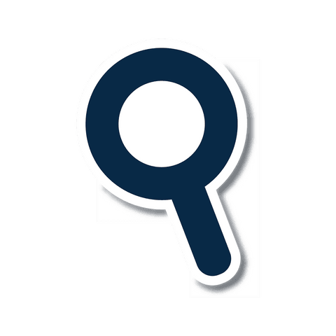 blue outline magnifying glass icon on transparent background - Download Free Stock Videos Pikwizard.com