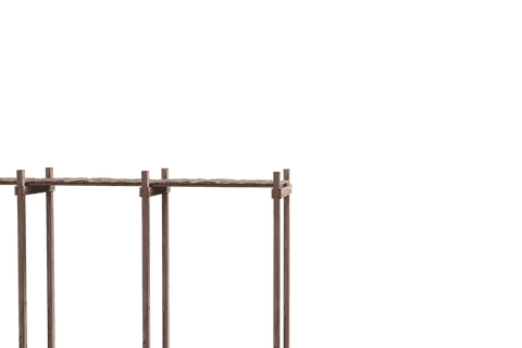 Wooden deck structure on transparent background for nature designs