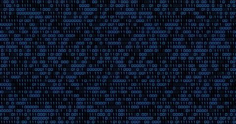 Abstract Blue Binary Code on Black Background - Download Free Stock Images Pikwizard.com