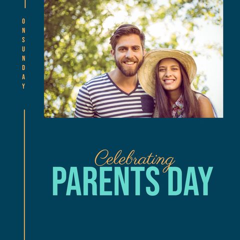 Parents Day Celebration Happy Couple Embracing Outdoors - Download Free Stock Templates Pikwizard.com