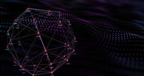 Abstract Digital Data Globe with Connected Nodes - Download Free Stock Images Pikwizard.com