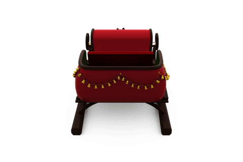 Red Santa Claus Sleigh Isolated on Transparent Background - Download Free Stock Videos Pikwizard.com