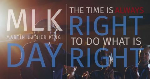 Inspirational MLK Day Celebration with Empowering Quote - Download Free Stock Images Pikwizard.com