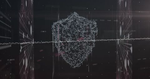 Digital Shield Protecting Financial Data with Graphs - Download Free Stock Images Pikwizard.com