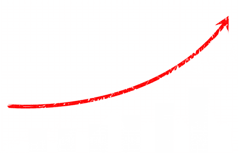 ascending red arrow on transparent grid background illustrating growth - Download Free Stock Videos Pikwizard.com
