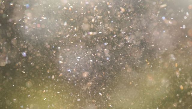 Enchanted Dust Particles Dancing in Sunlight with Bokeh