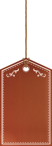 Brown Tag with Rope and Decorative Borders on Transparent - Download Free Stock Videos Pikwizard.com