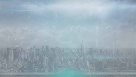 Digital Connectivity Over Modern Cityscape