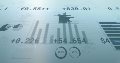 Abstract Financial Statistics and Graphs on Digital Interface - Download Free Stock Images Pikwizard.com