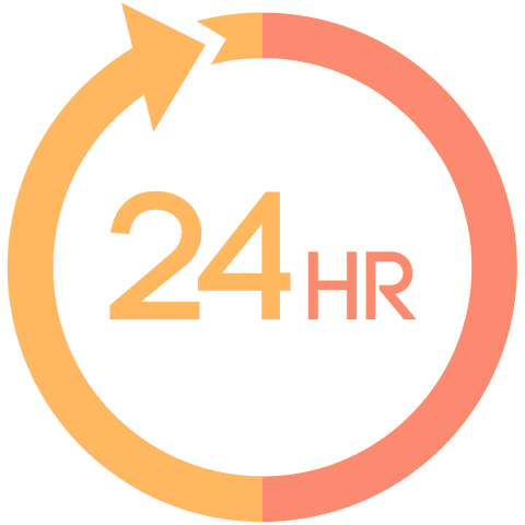 24 hour service spiral arrow illustration on transparent - Download Free Stock Videos Pikwizard.com