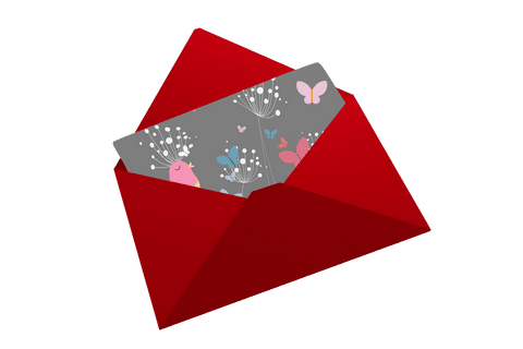 Transparent Red Envelope Displaying Love Letter with Flowers and Butterflies - Download Free Stock Videos Pikwizard.com
