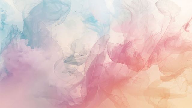 Ethereal pastel smoke and sheer fabric abstract background with translucent layered wisps