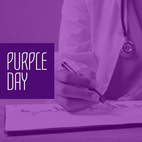 purple day awareness celebration doctor writes - Download Free Stock Templates Pikwizard.com