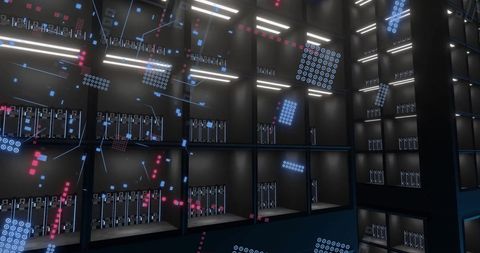 Futuristic Data Center with Digital Connections - Download Free Stock Images Pikwizard.com