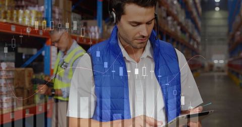 Warehouse Workers Utilizing Digital Technology for Inventory Management - Download Free Stock Images Pikwizard.com