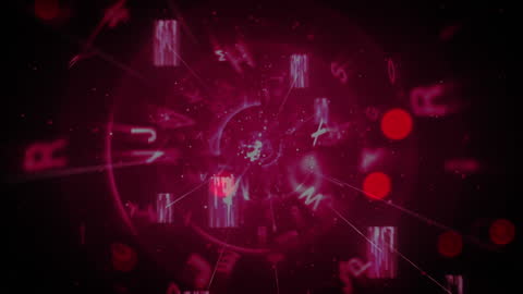 Futuristic Globe Animation with DNA Helix and Data Streams