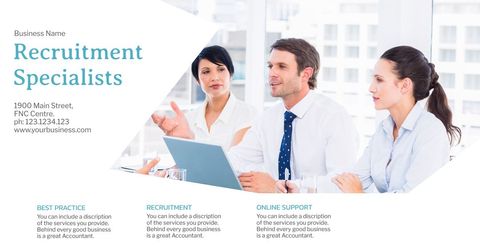 Professional Recruitment Team Collaboration Discussion - Download Free Stock Templates Pikwizard.com