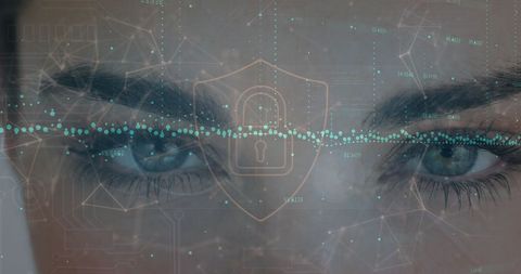 Cybersecurity Digital Concept with Padlock and Data Interface - Download Free Stock Images Pikwizard.com