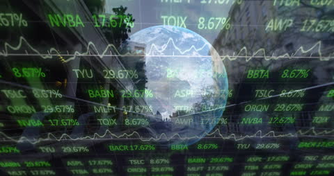 Digitally Overlapped World and Stock Market Trends Visualization