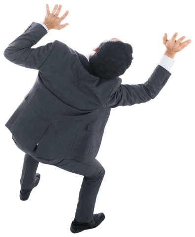 dynamic declining man in business suit on transparent background - Download Free Stock Videos Pikwizard.com