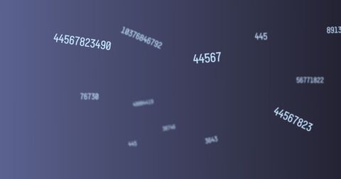 Floating Numbers in Abstract Grey Digital Space - Download Free Stock Images Pikwizard.com