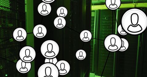 Digital Networking and Data Processing in Server Environment - Download Free Stock Images Pikwizard.com