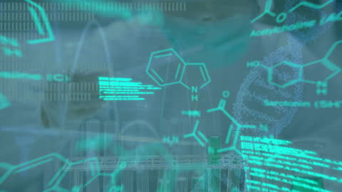 Scientific Data Overlay with Chemical Formulas