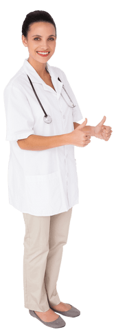 transparent background smiling nurse giving thumbs up gesture - Download Free Stock Videos Pikwizard.com