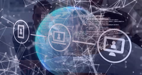 Digital Networking with Global Connectivity Visualization