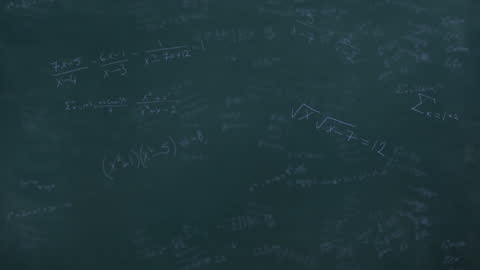 Animated Mathematical Equations Conceptual Background