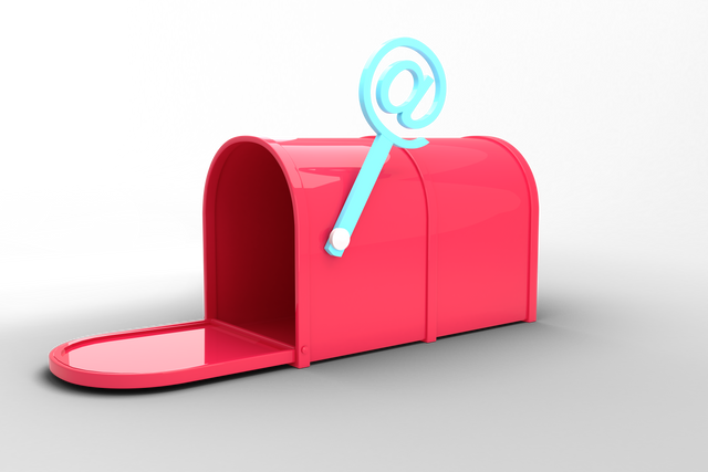 Transparent Pink Mailbox Illustration with Email Symbol - Download Free Stock Videos Pikwizard.com