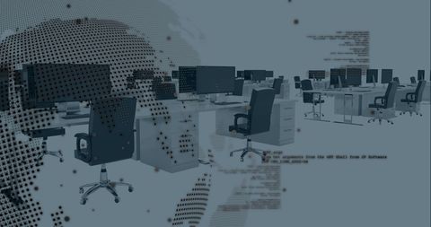 global networking and technology in modern office - Download Free Stock Images Pikwizard.com