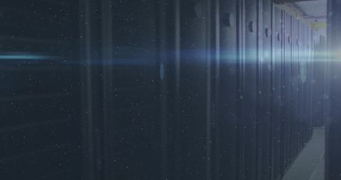 Dramatic Light Casting Through Server Room in Data Center - Download Free Stock Images Pikwizard.com