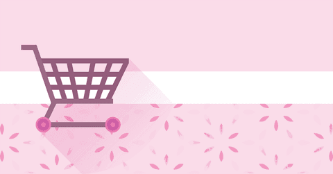 transparent shopping cart against pink floral backdrop for retail theme - Download Free Stock Videos Pikwizard.com