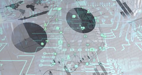 Futuristic Financial Technology and Data Networks - Download Free Stock Images Pikwizard.com