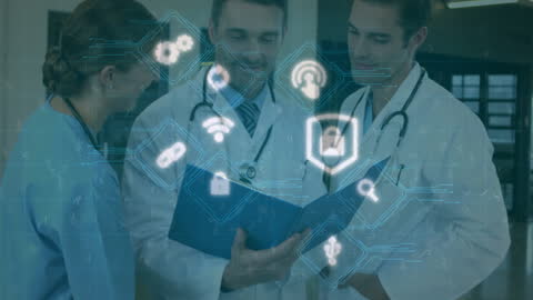 Doctors Discuss Medical Reports with Innovative Technology Interface