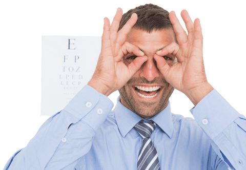 transparent businessman pretending glasses using fingers - Download Free Stock Videos Pikwizard.com