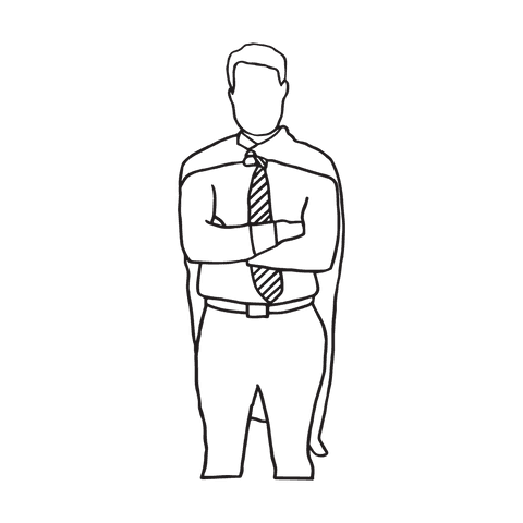 businessman wearing cape with arms folded transparent background - Download Free Stock Videos Pikwizard.com